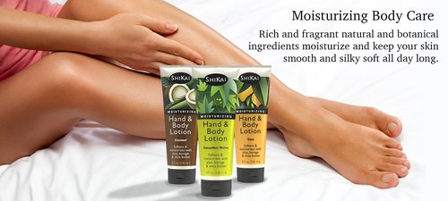 ShiKai Vanilla Hand & Body Lotion (8oz, Pack of 4) | Daily Moisturizing Skincare for Dry and Cracked Hands | With Aloe Vera & Vitamin E