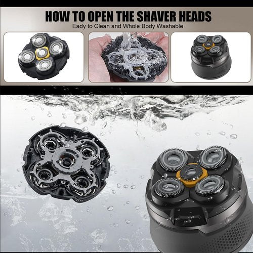 3PCS Shaver Replacement Blades Compatible with MicroTouch Titanium Head,Stainless Steel Material
