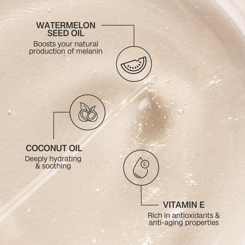 Bali Body Watermelon Tanning Oil SPF 6 | Infused with Natural Oil | Fruity Scent Summer Essential for Golden Deep Glow | Vegan, Cruelty Free (100ml/3.4 fl oz)
