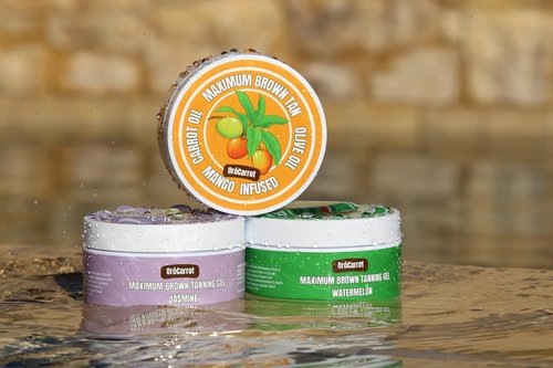OroCarrot Maximum Brown Tanning Gel: Added Peptide, Carrot & Olive Oil (MANGO)