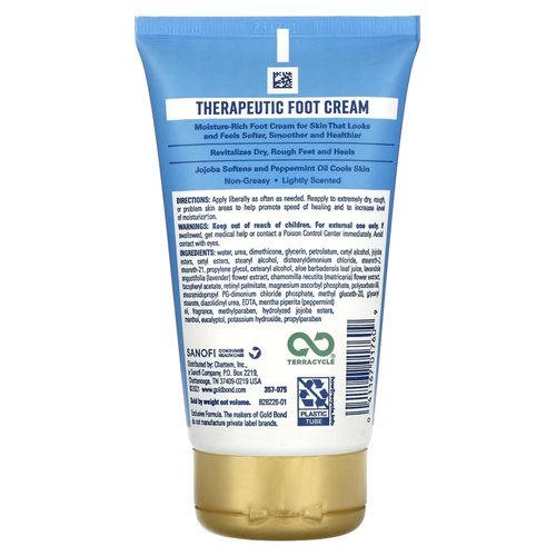 GOLD BOND Therapeutic Foot Cream, 4 Oz (4 Pack)