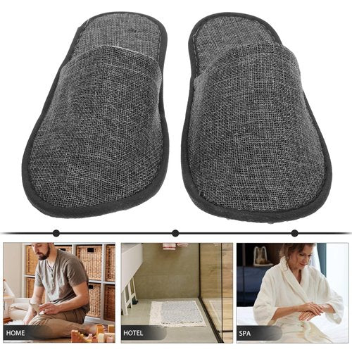 20pcs Disposable Non-slip Slippers for Hotel and Travel Lightweight Portable Indoor Footwear Comfortable Design for Men and Women