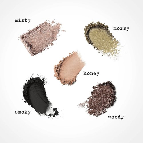 stila Pocket Play Eye Shadow Palette | 5 Silky Powder Shades for Eyes, Face, Highlight & Contour | Compact, Travel-Friendly, Blendable Formula | Matte & Shimmer, Neutral & Bold Tones