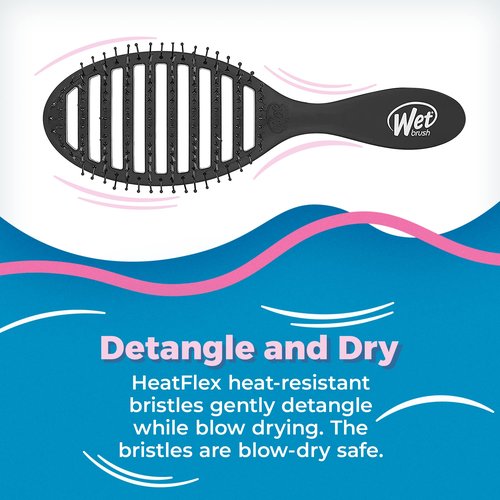 Wet Brush Bundle - Original Detangler, Speed Dry Detangler, Shower Detangler and Round Hair Brush