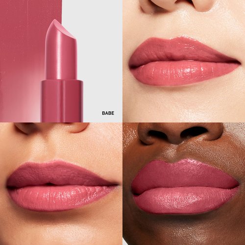 Bobbi Brown Crushed Lip Color | Hydrating, High-Pigment, Satin-Matte Lipstick | Non-Drying, Long-Lasting Wear & Lip Stain Effect, 0.12 Ounce, Babe