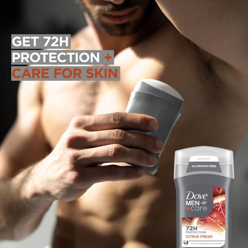 DOVE MEN + CARE Aluminum Free Deodorant for Men 3 Pack Summer Citrus Deodorant for Men 3 oz