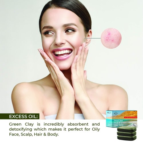 O NATURALS Detoxifying Charcoal Bar Soap & Psoriasis Dead Sea Mud and Clay Soap Bundle. Natural Bar Soap Face Body Cleanser Helps Acne Eczema Exfoliate Dead Skin. Two 3 Packs, 4oz Each Bar of Soap.