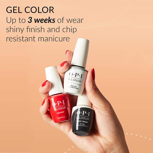 OPI GelColor, Sun, Sea, and Sand in My Pants, Yellow Gel Nail Polish, Lisbon Collection, 0.5 fl oz