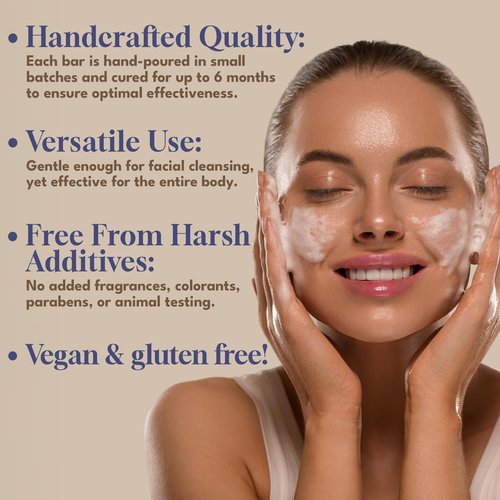 Dead Sea Warehouse - Dead Sea Salt Soap Bar - Original Face & Body Bar - Hydrating Mineral Soap for All Skin Types, Fragrance-Free - 2 Pack - 5.2 oz
