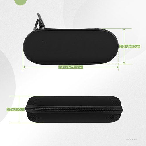 Gelozid Electric Toothbrush Travel Case Carrying Bag,Mesh Pocket for Accessories and Soft Lining inside the Case for Protection,Toothbrush Storage Bag Holder,Perfect for Travel and Daily Use (Black)