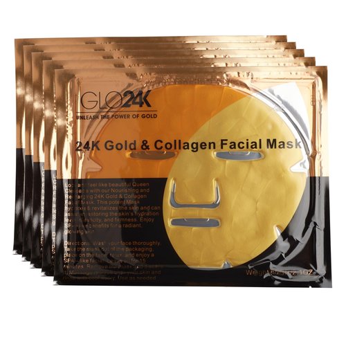 24K GOLD and Collagen Facial Mask A Potent Hydrating, Nourishing, and Recharging 24K Gold and Collagen Facial Mask