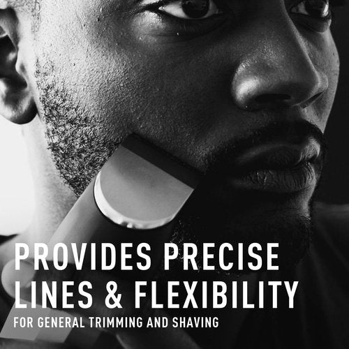 Bevel Square Trimmer Blade Attachment - Compatible with Bevel Device Only, Cordless Trimmer Attachment Head for Face, Beard, Mustache, Neck & Body - Silver, 1 Count