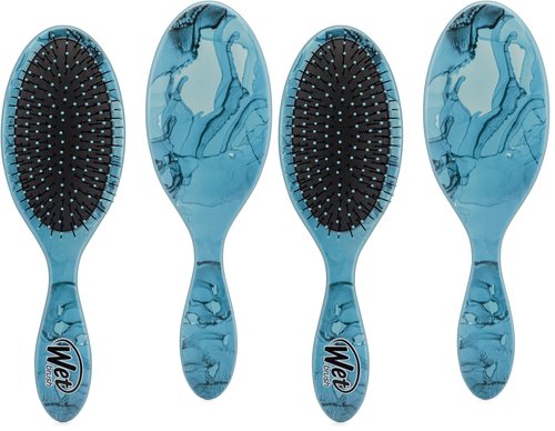 Wet Brush Original Detangler Hair Brush, Arctic Blue - All Hair Types - Ultra-Soft IntelliFlex Detangler Bristles Glide Through Tangles with Ease - Pain-Free Comb for Men & Women (Pack of 2)