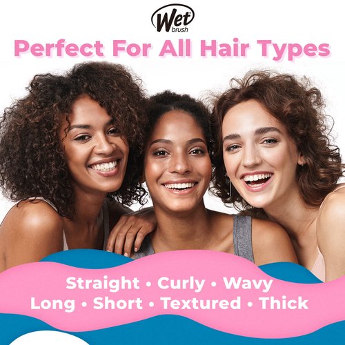 Wet Brush Original Detangler Hair Brush, Arctic Blue - All Hair Types - Ultra-Soft IntelliFlex Detangler Bristles Glide Through Tangles with Ease - Pain-Free Comb for Men & Women (Pack of 2)