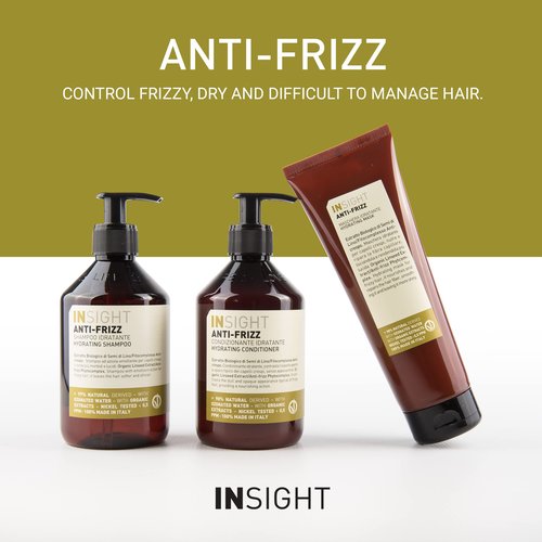 Insight Clean Beauty Anti Frizz Conditioner, Hydrating, Organic Linseed Extract, Vegan, 13.5 fl oz