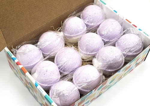 Refugee Bath Co. Variety Pack Bath Bombs (12 Pack Lavender)