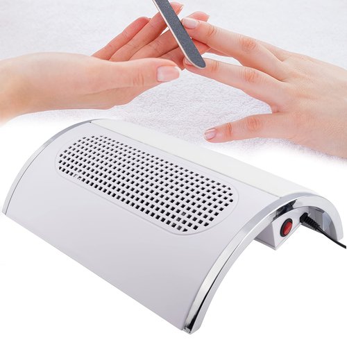 Nail Dust Collector Powerful Nail Vacuum Dust Collector, 40W Nail Dust Vacuum Cleaner Dust Extractor for Poly Nail, Acrylic Fan Vacuums Dust Suction Machine Manicure Dust Collector for Nails