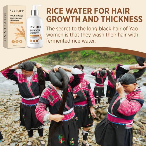 Svvimer Rice Water Shampoo and Conditioner
