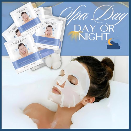 Face Masks Skincare | 20-Pack Hydrating Hyaluronic Acid Face Sheet Mask | Anti-Aging Skincare | PH Balanced for Sensitive Skin | Not Tested on Animals | Korean Skincare