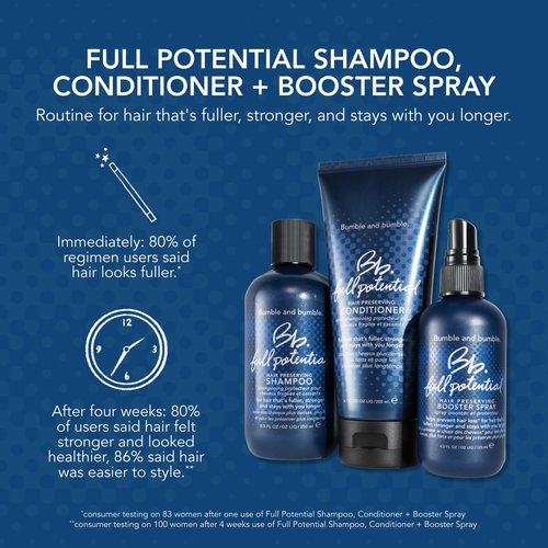 Bumble and bumble. Full Potential Hair Preserving Shampoo | Strengthening + Prevents Breakage | For Fuller, Stronger Hair, 8.5 Fl Oz