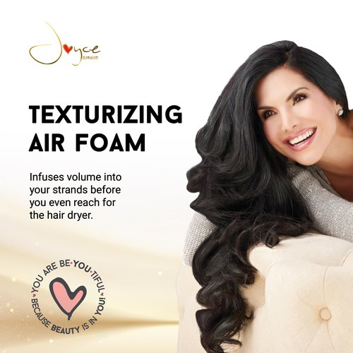 Joyce Giraud Texturizing Air Foam, Adds Volume & Texture, Frizz Control, 6.76 Oz