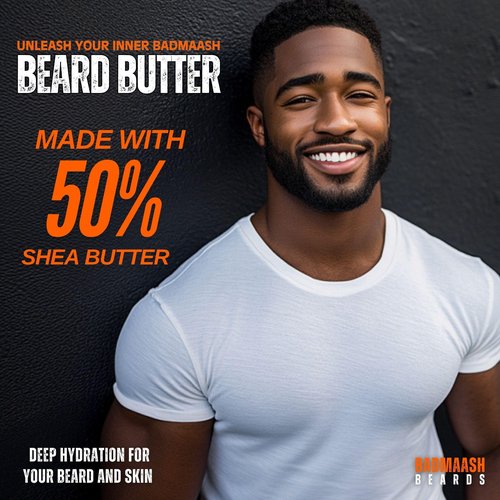 Badmaash Beards Beard Butter 4-Pack Sampler – Premium Grooming Kit for Beard Care & Style | Infused with All-Natural Shea Butter | Made in North America | 4 x 1oz Tins