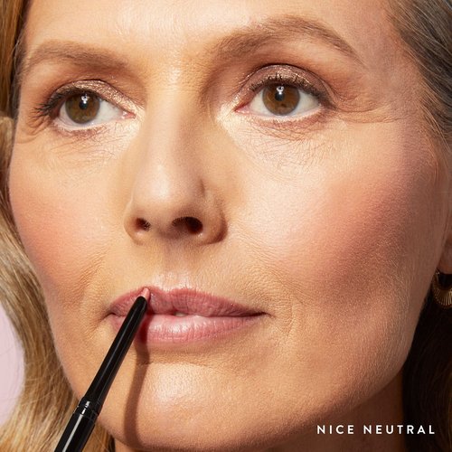 LAURA GELLER NEW YORK Italian Marble Sheer Lipstick, Peach Bellini + Modern Classic Lip Liner, Nice Neutral