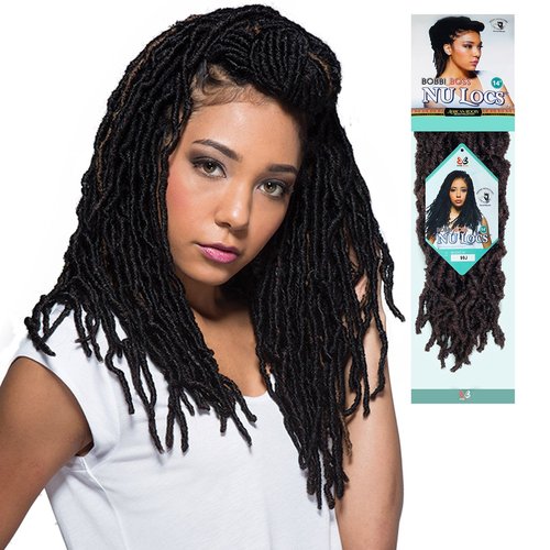 Bobbi Boss Synthetic Hair Crochet Braids African Roots Braid Collection Nu Locs 14" (6-PACK, M1B/27)