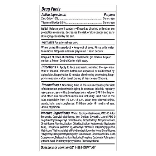DRMTLGY Physical Tinted Moisturizer with SPF 44. Universal Tint. All-In-One Mineral Tinted Sunscreen and Foundation with Broad Spectrum Protection Against UVA and UVB Rays, 2.05 oz