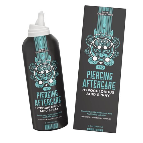 Piercing Aftercare Kit – Piercing Bump Oil, Sterilizing Saline Spray, and Hypochlorous Acid Spray | Cleanse, Treat, and Heal Piercing Bumps, Keloids, and Scars