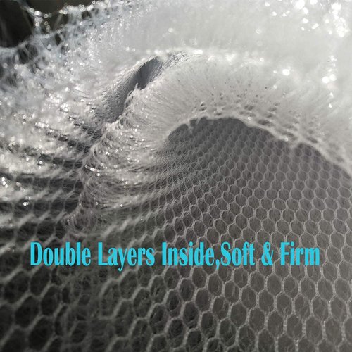 Hdirect Upgraded 4D Air Mesh Luxury Bathtub Pillow for Neck Headrest Bath Cushion Spa Tub Pillow with 7 Big Suction Cups