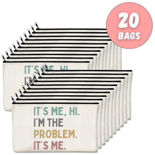 Echoglimmer 20 PCS Makeup Bag, Party Favors, Goodie Bags, Party Supplies, Fans Makeup Bag, Decorations Gift Bag, Birthday Party Favors, Party Bags