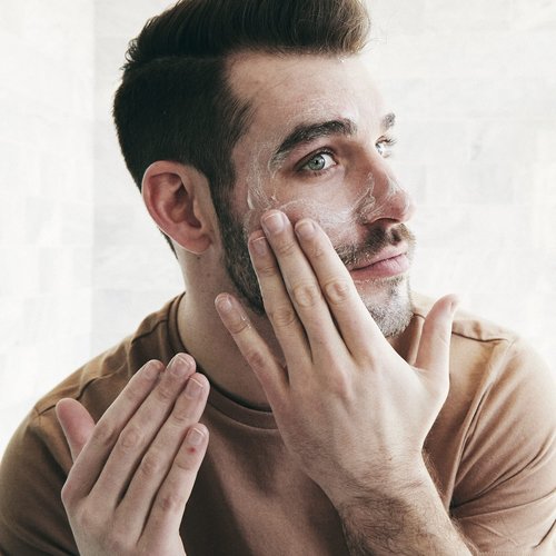 Brickell Men's Daily Essential Face Moisturizer for Men, Natural and Organic Fast-Absorbing Face Lotion with Hyaluronic Acid, Green Tea, and Jojoba, 2 Ounce, Scented