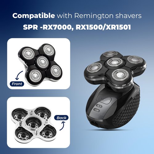 Pro Head Shaver Replacement Blades Compatible with Remington Balder Pro Head Shaver Model XR7000, Precision Electric Shaving for Bald Men (Pack 1)