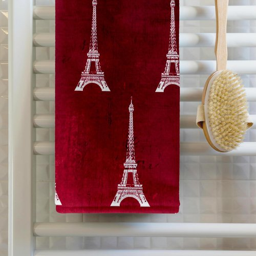 3D Rose Red Eiffel Towers TWL_35241_1 Towel, 15" x 22"