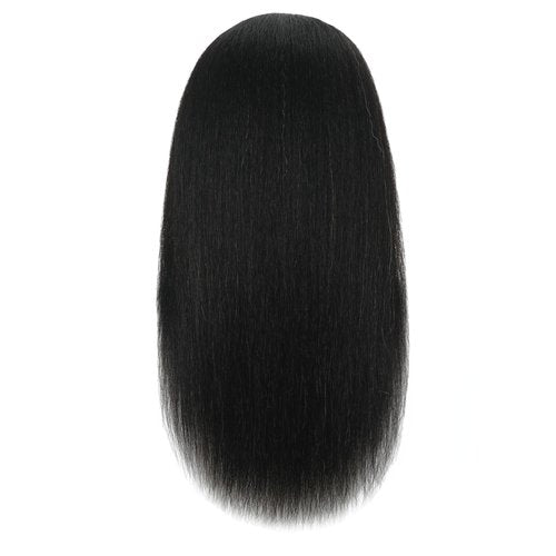 LECIPO 30 Inch100% Real Human Hair Mannequin Head with Stand Manikin Cosmetology Doll Training Head for Hairdresser Practice Braiding Styling Curling Cutting Display