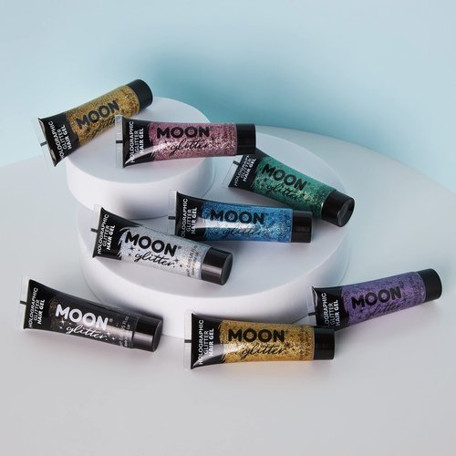 Moon Glitter Holographic Glitter Hair Gel 0.67fl oz - Set of 8