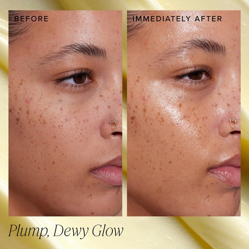 Farmacy Honey Glow Up Gift Set - Includes Honey Halo Ceramide Face Moisturizer + Travel Size Lip Smoothie - Preps & Plumps Skin for Makeup Application (2 Count)