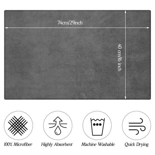 Shimeyao 26 Pack Salon Bleach Proof Towels Highly Absorbent Hair Towels Hand Facial Cloths Bleach Resistant for Salon Barber Spa Beauty Bath Hair Stylist(Gray,16 x 29 Inch)