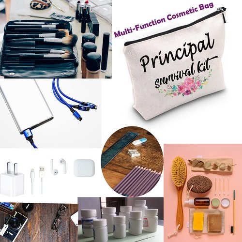 TSOTMO School Principal Assistant Gift Kit - Cosmetic Bags, Teacher & President Graduation & Retirement Gift