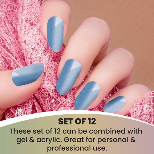 Mia Secret Color Changing Nail Powder MOOD Collection, Set of 12 colors, ¼ oz.