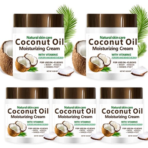 DR MEINAIER Coconut Oil Cream. Spa size 10.5 oz Moisturizing Cream. Coconut Oil for Face, Hands, Hair. Intense Hydration For Dry Skin (5)