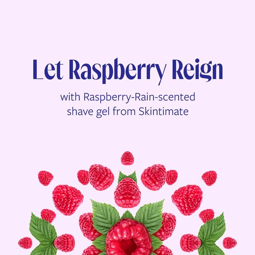 Skintimate Signature Scents Moisturizing Shave Gel for Women Raspberry Rain with Vitamin E and Olive Butter - 2.75 Ounce (Pack of 12)