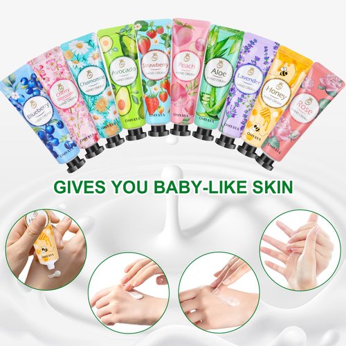KIYTARBOO 80 Pack Hand Cream Gift Set: Hand Lotion Travel Size, Teacher Appreciation Gifts, Hand Cream for Dry Cracked Hands, Mini Lotion Bulk, Small Gifts for Women Corworkers Nurse Birthday Party
