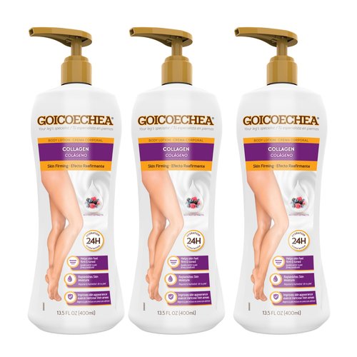 Goicoechea Skin Firming Cream | Body lotion with Collagen Elastin for Women, Skin Toned & Firming Lotion, Formula for Varicose Veins & Restless Legs, 24H Hydration, 13.5 oz, 3-Pack