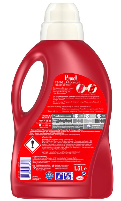 Perwoll Color und Faser Renew Advanced, 1er Pack (1 x 1500 ml)