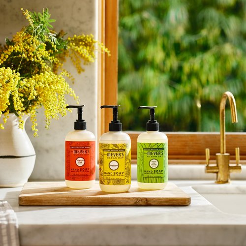 Mrs. MEYER'S Fresh Cut Grass Liquid Hand Soap, 12.5 FL OZ (Pack of 4)