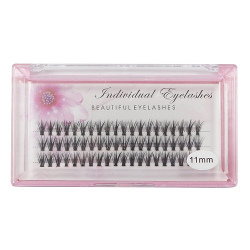 Bodermincer 20D 0.07mm Thickness 8-22mm To Choose Grafting False Eyelashes False Eyelashes Individual Natural Long Mink Fake Eyelashes Extension Handmade Bulk Wholesale (5 Packs-11mm)