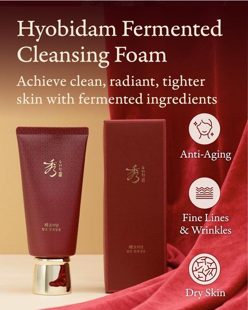 Sooryehan Hyobidam Fermented Cleansing Foam (5.4 fl oz) - Korean Skincare for Thorough Cleansing, Moisture Retention, and Softening Effects. with Baekhyodan™ to Remove Impurities