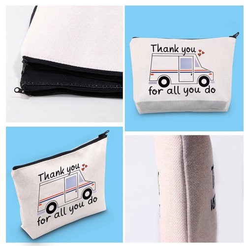 GJTIM Mail Carrier Gift Bag - Thank You For All You Do - Makeup Bag Appreciation Gift for Postal Worker